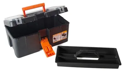 Produktbild von Großer Werkzeugkasten mit 3 Etagen, 38,5 x 23 x 19,5 cm