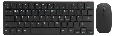 Image de Ensemble clavier et souris sans fil avec récepteur USB 2,4 GHz – Accessoires informatiques