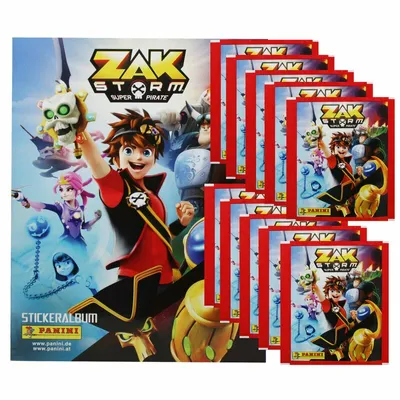 Obrázek produktu pro Zak Storm - Super Pirate - Sběratelské samolepky - 1 album + 10 sáčků