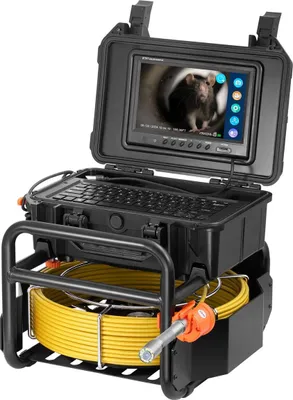Obrázek produktu pro Kanalizační kamera 230 ft/70 m Samonivelační kamera do odpadu s vysílačem 512 Hz
