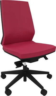 Produktbild von Quadrifoglio Bürostuhl Omnia bordeaux, schwarz Stoff