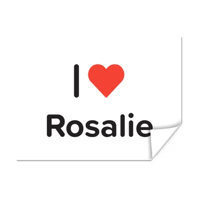 Produktbild von MuchoWow® Poster Ich liebe - Rosalie - Mädchen 160x120 cm - Foto Plakat