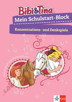 Immagine prodotto di Bibi & Tina: Mein Schulstart-Block Konzentrations- und Denkspiele. Vorschule, ab 5 Jahren