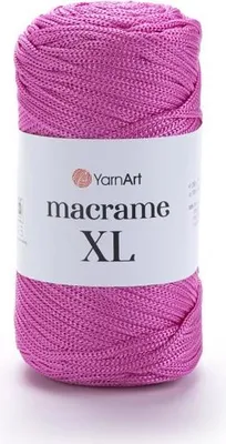 Produktbild von YarnArt Macrame XL 3mm 130m Polyester-Garn in Kühlrosa, robust und feuchtigkeitsbeständig