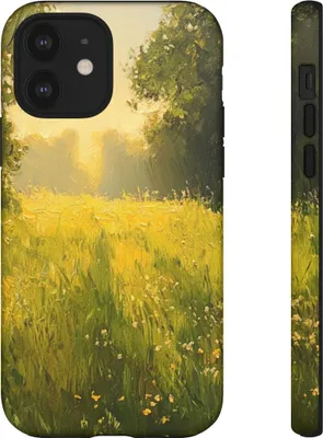 Produktbild von Sonnenbeschienene Blumenwiese – Hülle Kompatibel mit iPhone 12