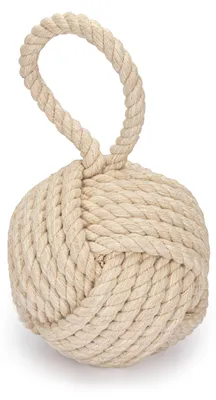Türstopper Affenfaust beige 15x15cm Baumwolle 27cm