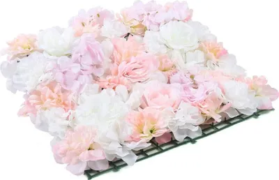 Produktbild von 8pcs Künstliche Rosenwand Blumenwand Hochzeit DIY Straße Hintergrund Seidenblume Fotografie Requisiten Hintergrunddekoration 40*60cm Rosa