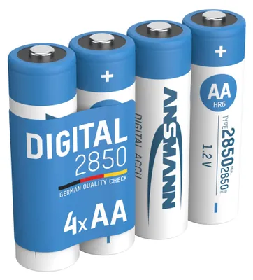 Produktbild von ANSMANN Akku Mignon AA, 4 Stück,  min. 2650 mAh 1,2V Ni-MH,hohe Kapazität