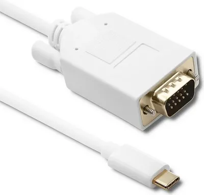 Produktbild von Qoltec USB 3.1 Typ C Stecker/VGA Stecker Kabel | FULL HD | Alternativmodus | 1m