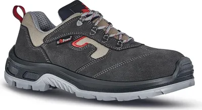 A single U-POWER safety shoe is shown against a white background.