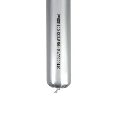 Produktbild von Ottocoll S495 1K-Silikon-Klebstoff auf Alkoxy-Basis für innen und außen - 580ml Folienbeutel