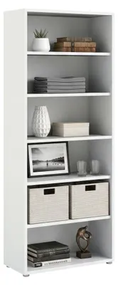 Produktbild von Bücherregal - Weiß - 89 x 221 cm - mit 6 Fächern