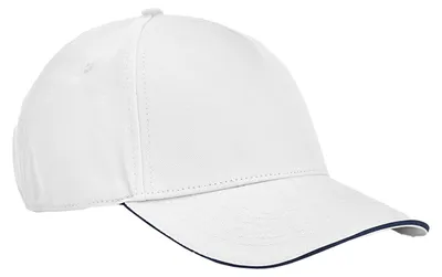 Immagine prodotto di Beechfield - Cappellino da baseball "EarthAware Classic" con visiera sandwich FK2246 (taglia unica) (bianco/blu scuro)