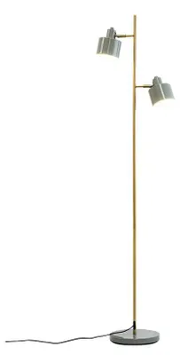 Produktbild von Stehlampe Stehleuchte Standleuchte standlampe Bodenlampe Leseleuchte Innenbeleuchtung Ocean grau Messing