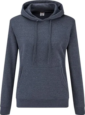 Produktbild von Fruit of the Loom - "Classic" Sweatshirt mit Kapuze für Damen PC4079 (XL) (Marineblau meliert)