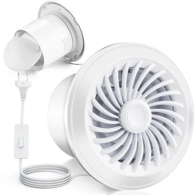 Immagine prodotto di Ventilatore per bagno da 100 mm - Facile da installare - Silenzioso e potente