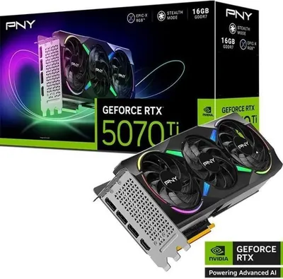 Image de PNY - Carte graphique - GEFORCE RTX 5070Ti - 16GB