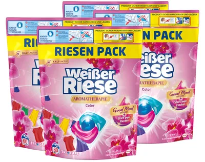 Produktbild von Weißer Riese Color Trio-Caps A-Th. Orchidee & Macadamiaöl, 2x 120 WL