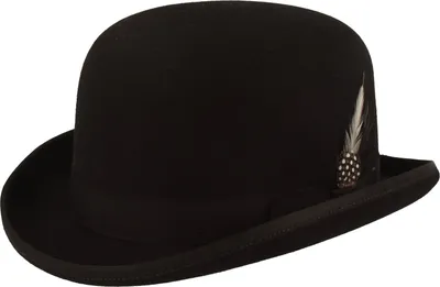 Bailey Derby Melone aus Wollfilz in schwarz