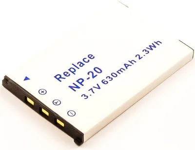 Produktbild von Akku für Casio Exilim EX-S770D Li-Ion 3,7 Volt 550 mAh schwarz.