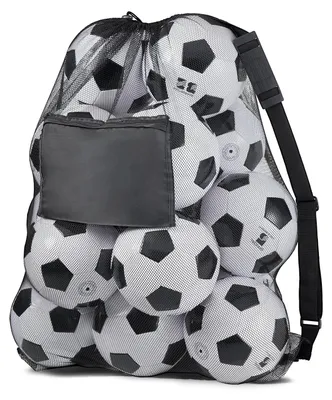 Produktbild von Balltas mit Antirutschmatte, große Tasche, 68,6 x 91,4 cm, für 10-15 Fußbälle, Ballaufbewahrung