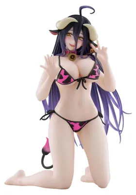 Produktbild von Overlord PVC Statue Desktop Cute Figure Albedo Cow-Print Swimsuit Ver. Renewal 13 cm