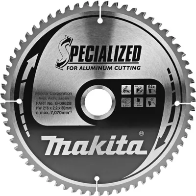 Image de Lame de scie Makita pour l'aluminium 216 x 30 mm - 64 dents