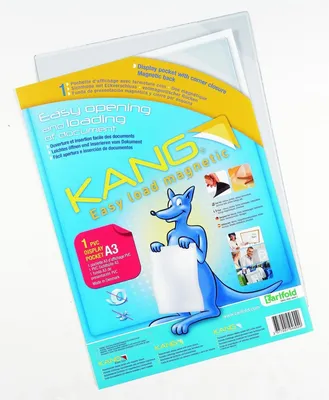 Produktbild von Sichttafel Kang easy load A3 magnetisch mit Magnetverschluss Packung mit 3 Stück