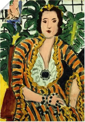 Produktbild von ARTland Poster Dame mit blauem Schmuckstück. 1937 Größe: 70x100 cm