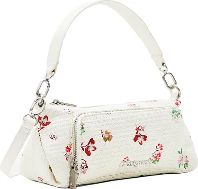 Produktbild von Weiße Fantasie Damen Tasche mit Tragegriffen und Kontrastdetails