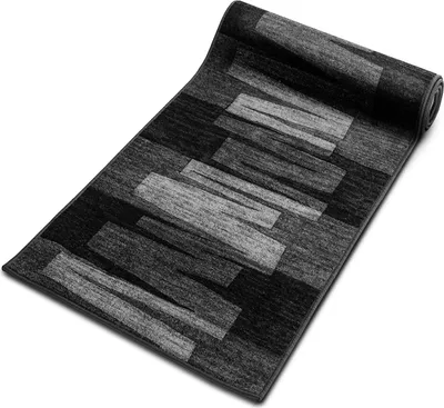 Produktbild von Teppich-Läufer auf Maß gekettelt Via Veneto schwarz 80x200 cm