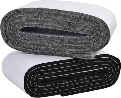 Obrázok produktu pre Samolepiace plstené klzáky hrúbky 3 mm - 2 kotúče hrubej lepiacej plsti (100 cm + 5 cm) - Ochrana podlahy na mieru - Na meter - Vhodné pre všetky typy nábytku