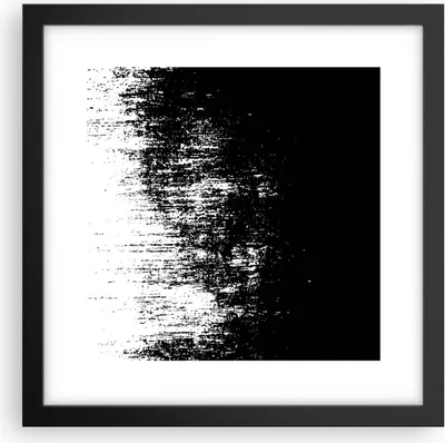 Produktbild von Gerahmtes Poster - Schwarzer Rahmen - Abstraktion dunkel schwarz und weiß - 30x30 cm - Wand Bild - Wanddeko - Wandbilder - Kunstposter - Wandposter - Bilderrahmen - Bilder - P2BAC30x30-4601
