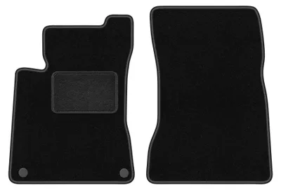 Immagine prodotto di Tappetini anteriori in moquette per Mercedes A W177 2018- (hatchback/berlina) – 2 pezzi, neri, su misura – Wielganizator LUX