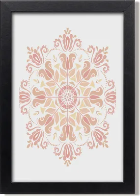 Produktbild von Bild 20x30 MDF-Rahmen, Wandkunst Orientalisches Muster
