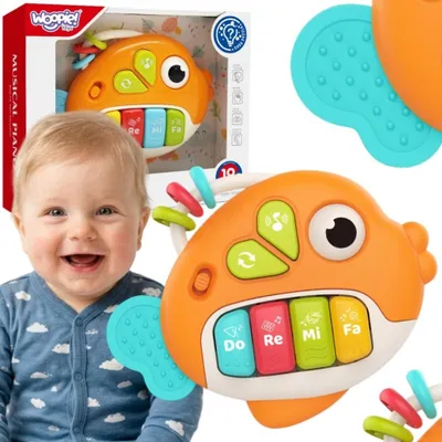 Produktbild von Woopie Baby Interaktives Klavier, Fischorgel, Musikklänge, Licht, 18 m+
