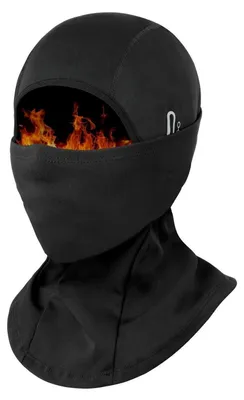 Productafbeelding van Winddichte, warme muts voor heren en dames, skimasker, fietspak, zwart