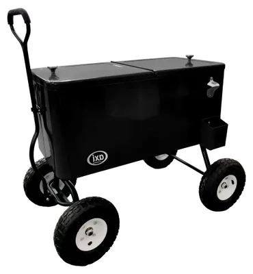 Produktbild von Retro Getränkekühler mit Rollen - 76 Liter für Garten und Outdoor