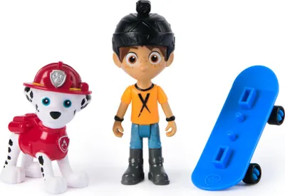 Produktbild von PAW Patrol Hero Pups – Actionfigurenset mit Marshall Hundefigur, Danny X Figur und Skateboard, 3 Jahr(e), Paw Patrol, Mehrfarbig