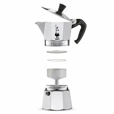 Obrázok produktu pre Bialetti Moka Express 4, Moka kanvica, Hliník, Hliník, 4 šálok