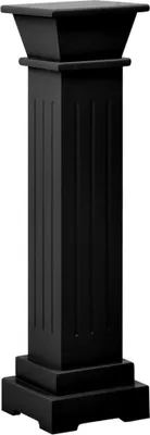 Immagine prodotto di vidaXL Portapiante classico a colonna nero 17x17x66 cm MDF