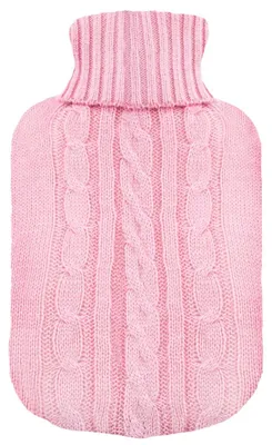 Obrázek produktu pro Ohřívač na termofor - pletený návlek - 2 litry - Candy růžová