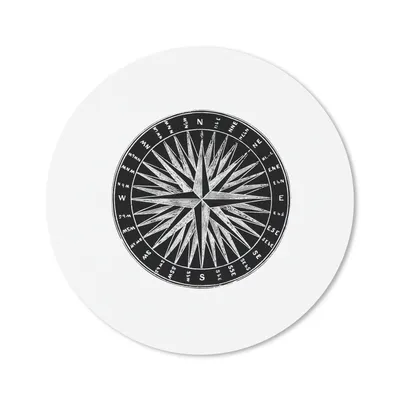 Produktbild von MuchoWow® Mauspad Mousepad Retro - Kompass - Reisen 20x20 cm - Mousepads - Maus Mat - Pad - Mausunterlage - Schreibtischmatte
