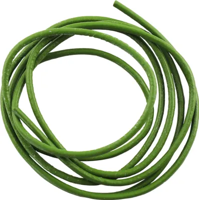 Produktbild von Lederarmband - Lederschnur - Lederband - rund - 2 mm - grün