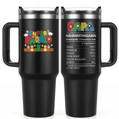 Produktbild von Thermobecher Edelstahl 1182ml mit Zubehör für Papa