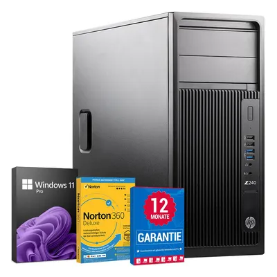 Produktbild von HP Workstation Z240 Tower Computer - Intel Core i5-6500 - 8GB RAM 256GB SSD - Windows 11 Pro