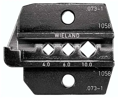 Immagine prodotto di 624 073-1 3 0 Rennsteig Werkzeuge GmbH Inserto a crimpare per connettori solari Wieland, sezione da 4 mm² a 10 mm² - 1 pezzo