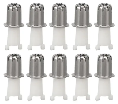 Imagen del producto de 10 cabezales de recortador de vello nasal, afeitado preciso, cuchillas de repuesto universales para recortadoras