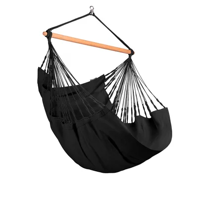 Produktbild von LA SIESTA Habana, Hängende Hängematte, 129 kg, 1 Person(en), Baumwolle, Schwarz, Maschinenwäsche