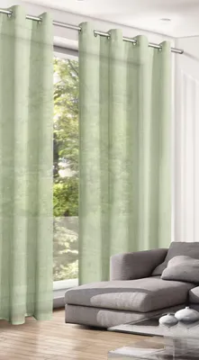 Produktbild von Ösenschal "Alex"  - Vorhang mit Ösen - Größe (HxB): 245x140cm Farbe: Mint